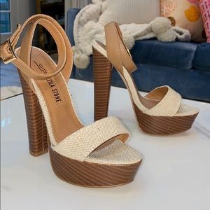 Nude Platform Heels